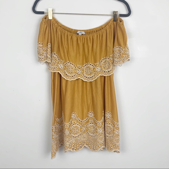 Marshalls Tops - Marshalls Plus Size Off the Shoulder Yellow Blouse